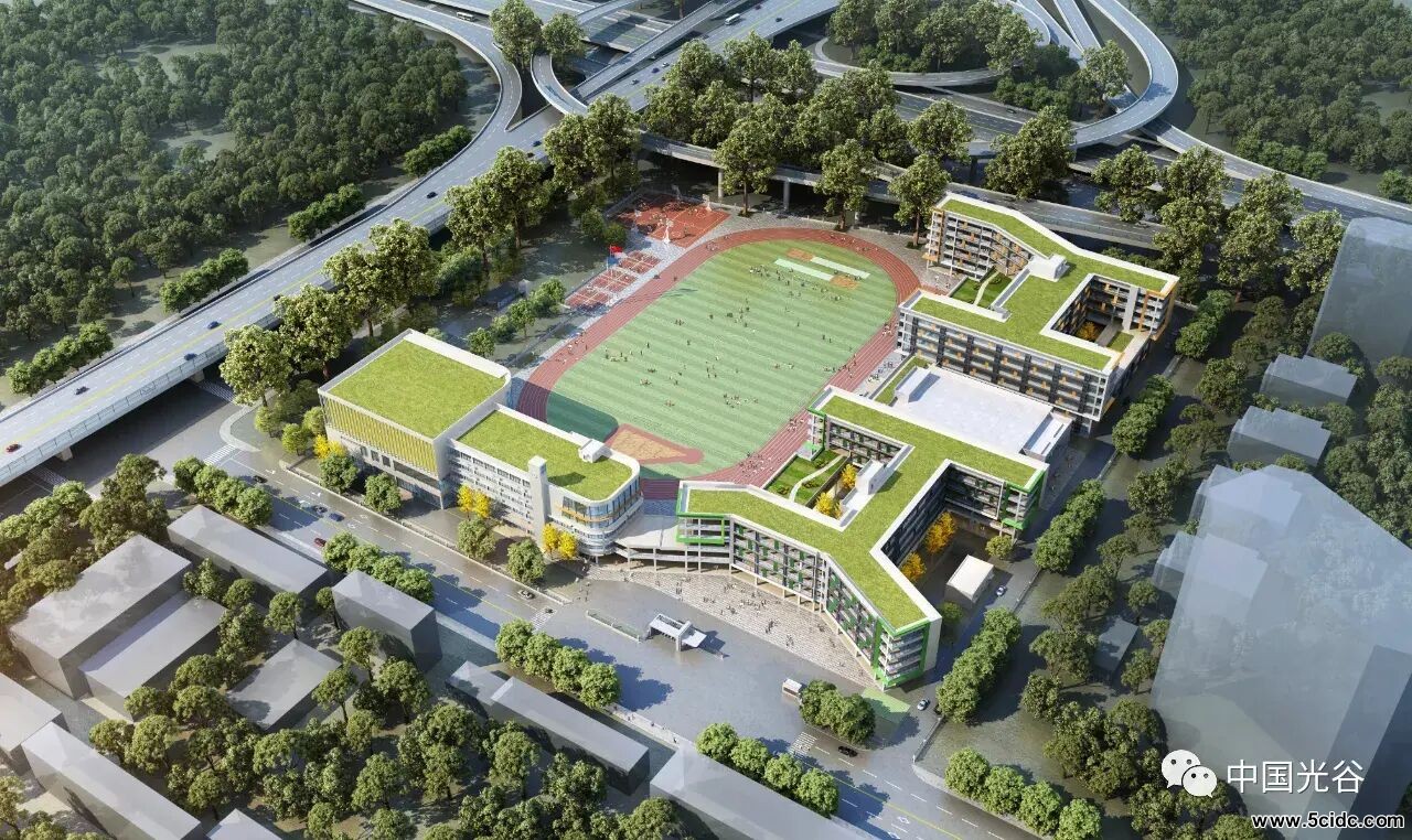 光谷金融港中学,光谷金融港学校效果图 光谷金融港中学,光谷金融港学校效果图